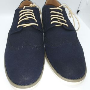 NEW Madden Mens Lanstr Oxford Navy Suede Sz 10.5